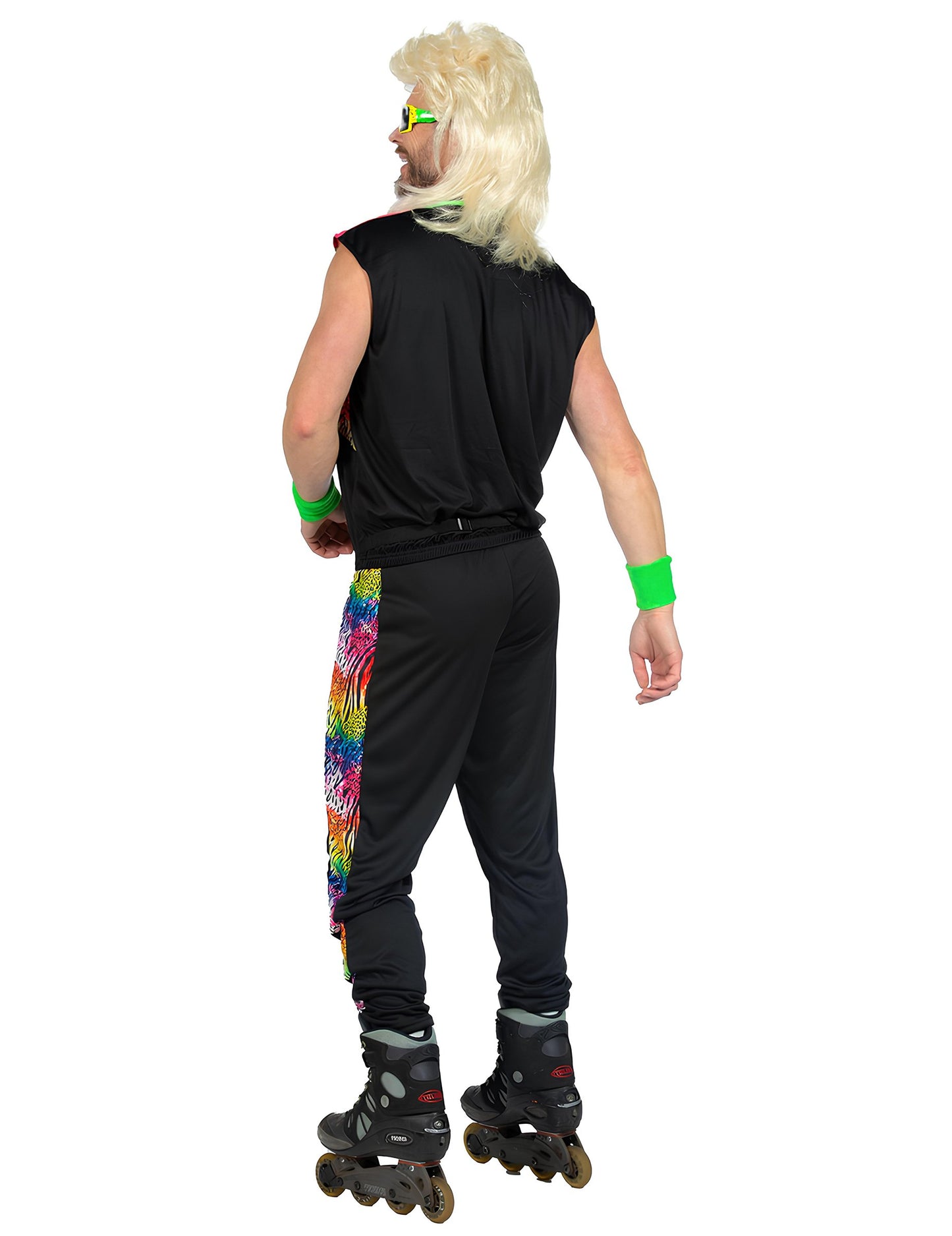 Kýčovitý kostým pro muže ve stylu 80. let 