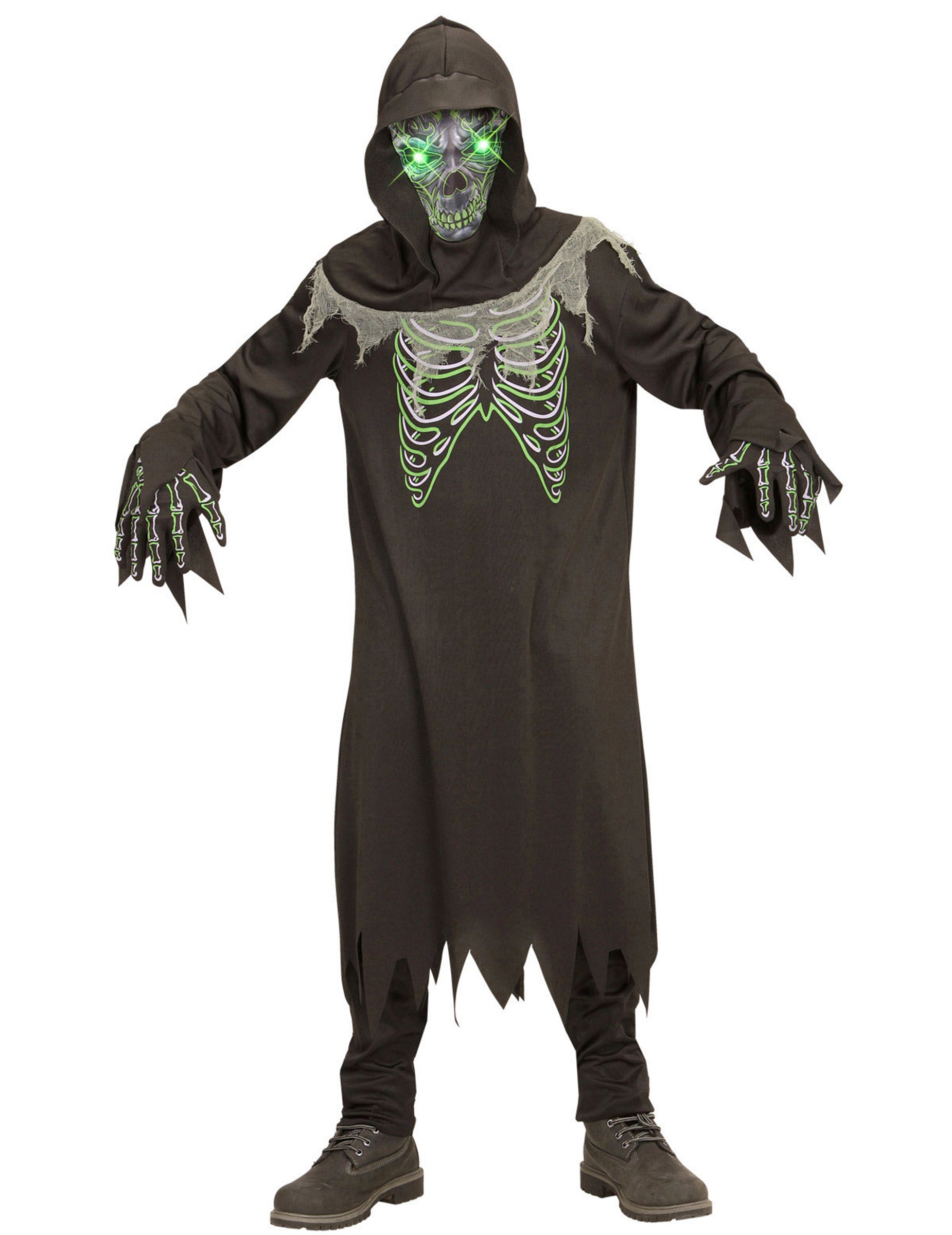 Vue d'ensemble du déguisement de faucheuse pour enfant