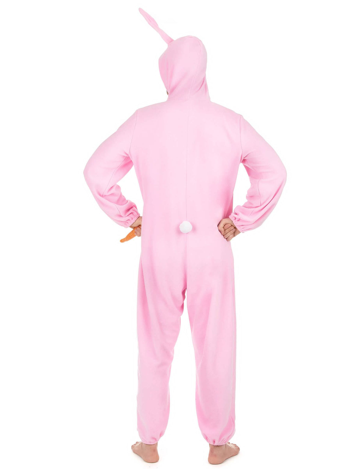 Pohled zezadu na králičí kostým pro mužč