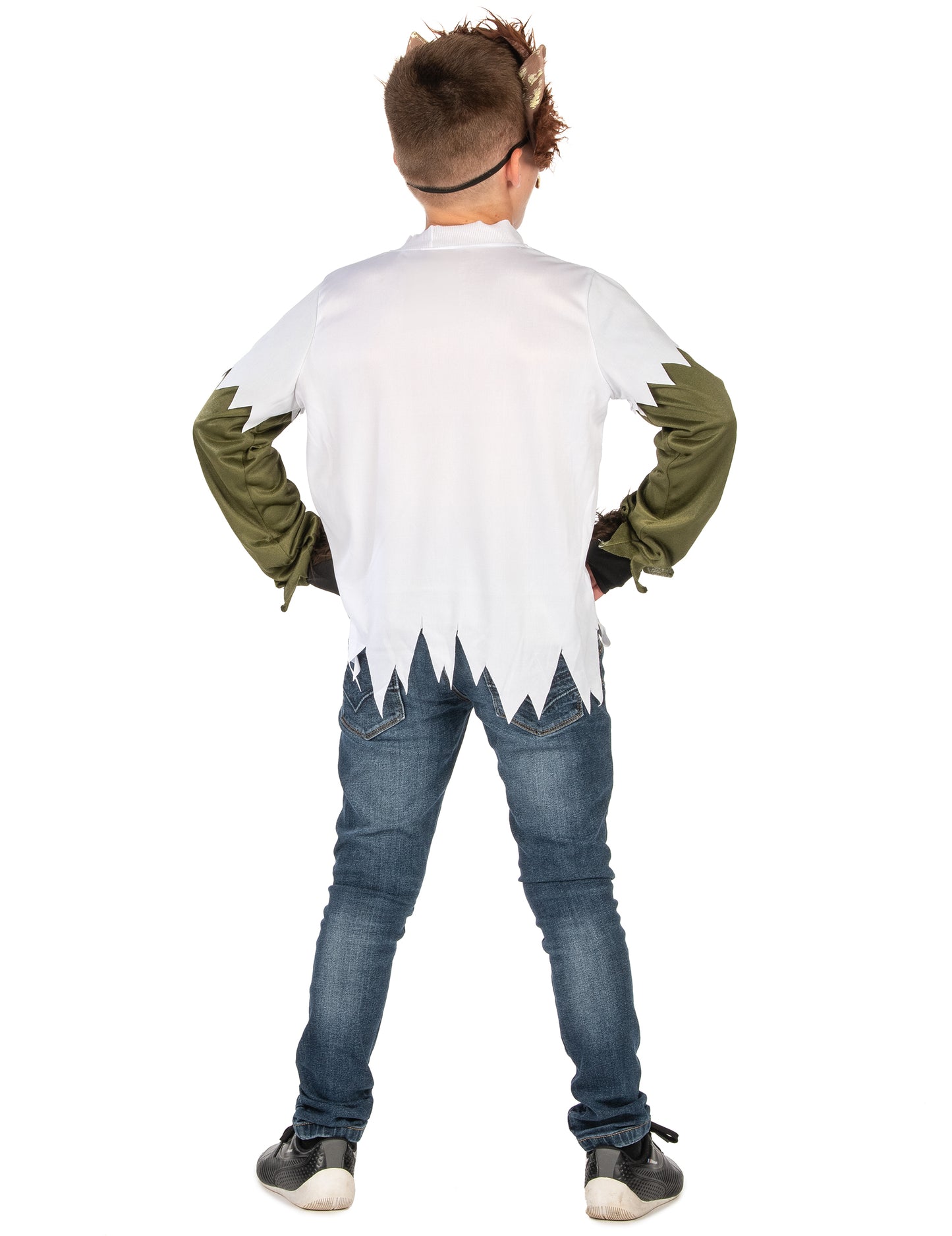 Vue de dos du déguisement Loup-Garou pour enfant