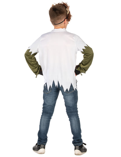 Vue de dos du déguisement Loup-Garou pour enfant