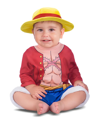 Kostým Luffy z jednoho kusu pro miminka