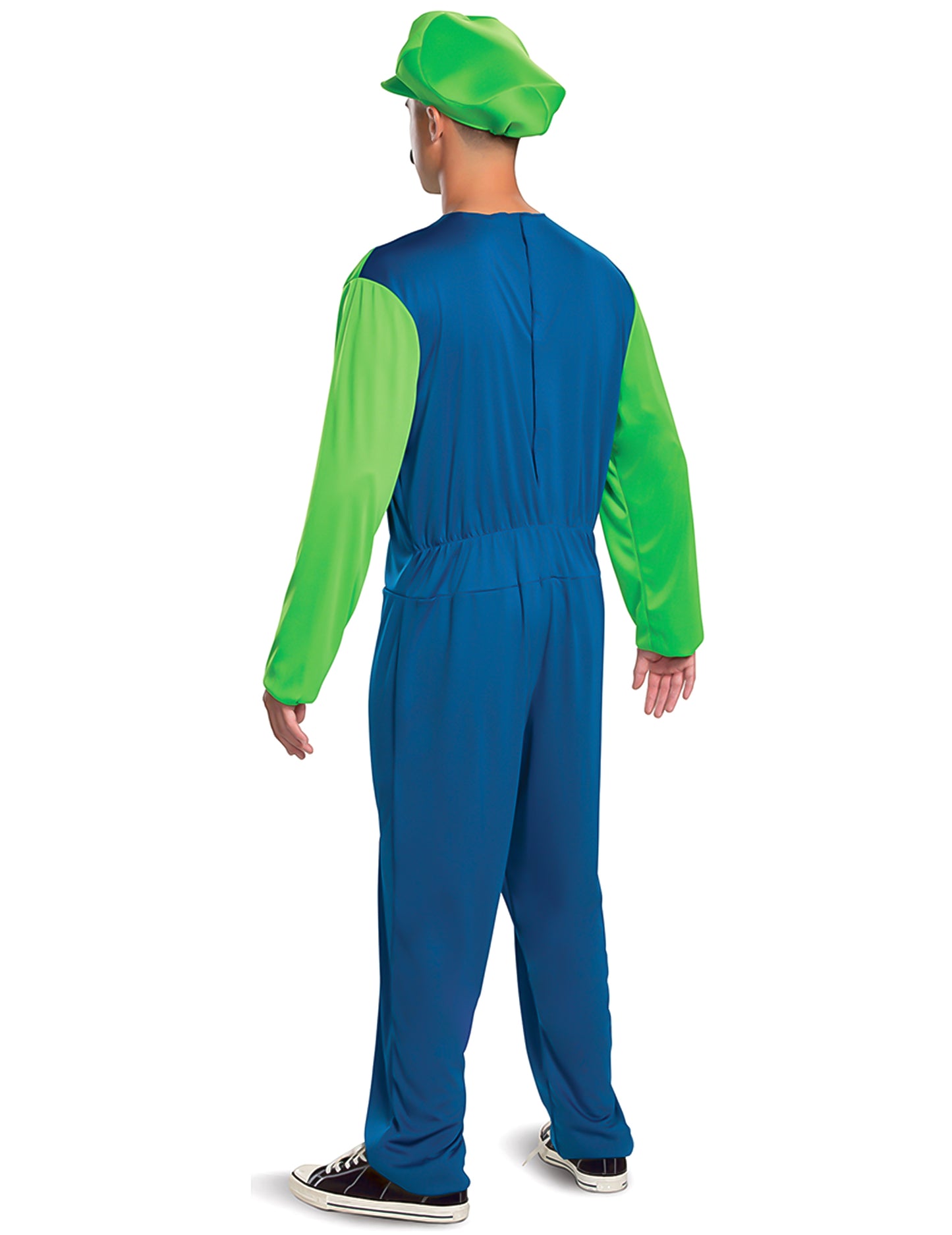 Luigi™-Herrenkostüm Videospiel-Figur Fasching blau-grün