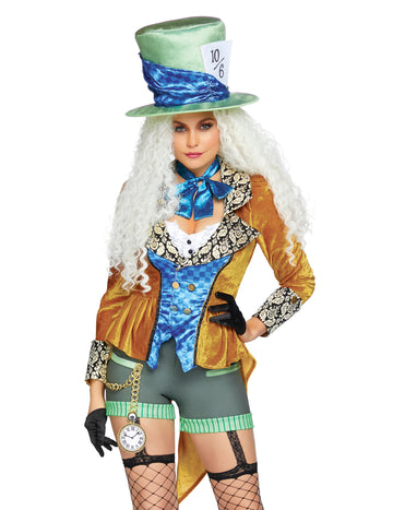 Luxusní excentrický kostým kloboučník pro ženy