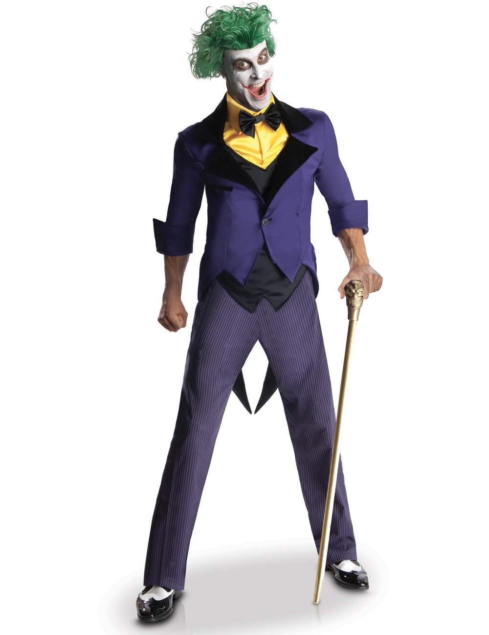 Luxusní kostým Joker pro dospělý fialová a žlutá