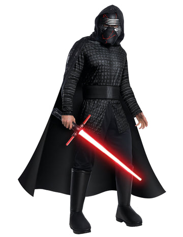 Luxus-Kostüm Kylo Ren Star Wars IX für Erwachsene, schwarz mit Maske und Cape