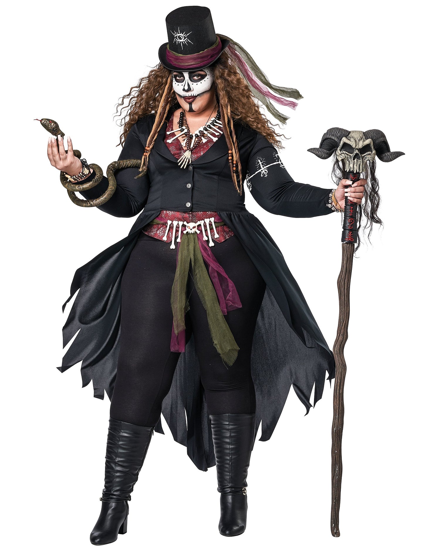 Magická kostým voodoo luxusní žena