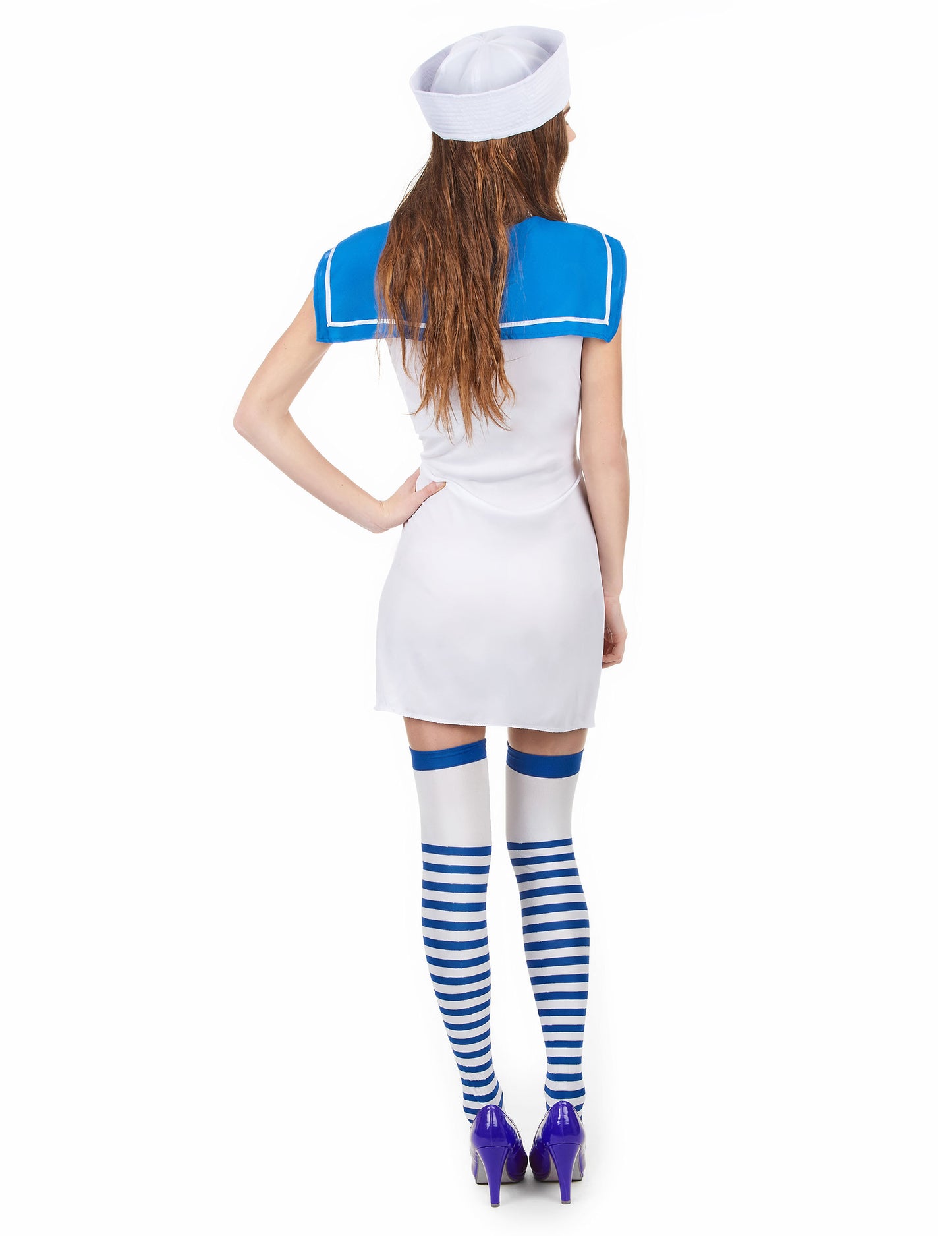 Dámský pruhovaný námořnický kostým