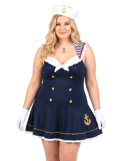 Sexy Matrosenkostüm Plus Size für Damen