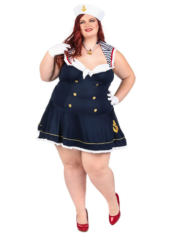 Sexy Matrosenkostüm Plus Size für Damen