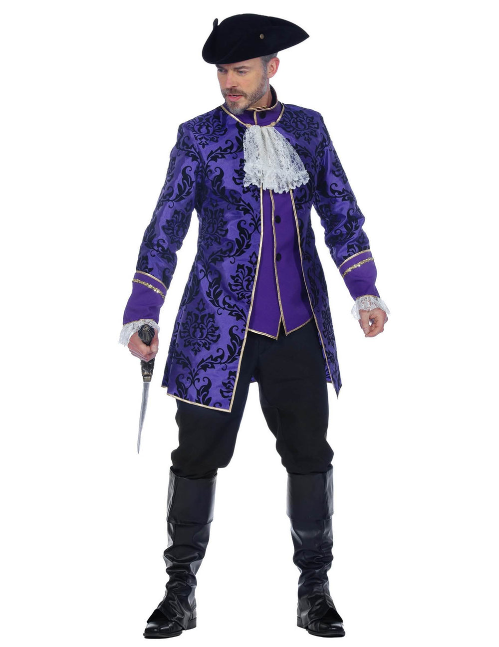 Version homme du déguisement de couple marquis baroques