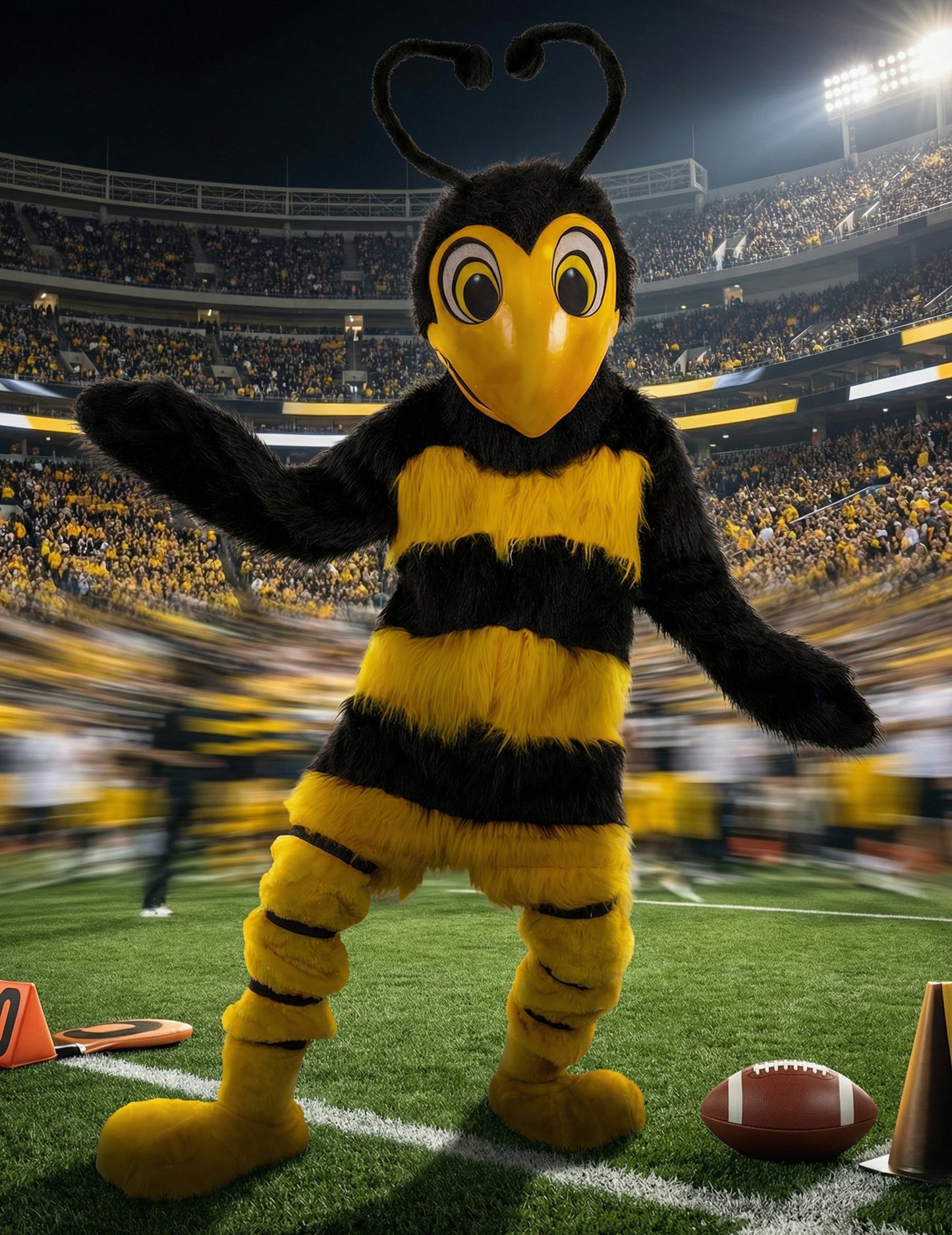 Kostým maskota včely pro dospělé