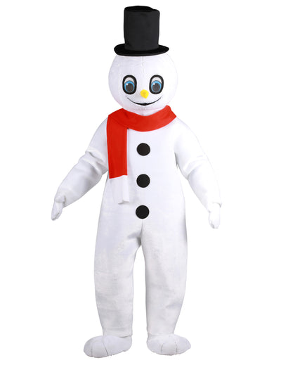 Luxusní kostým maskota sněhuláka pro dospělé