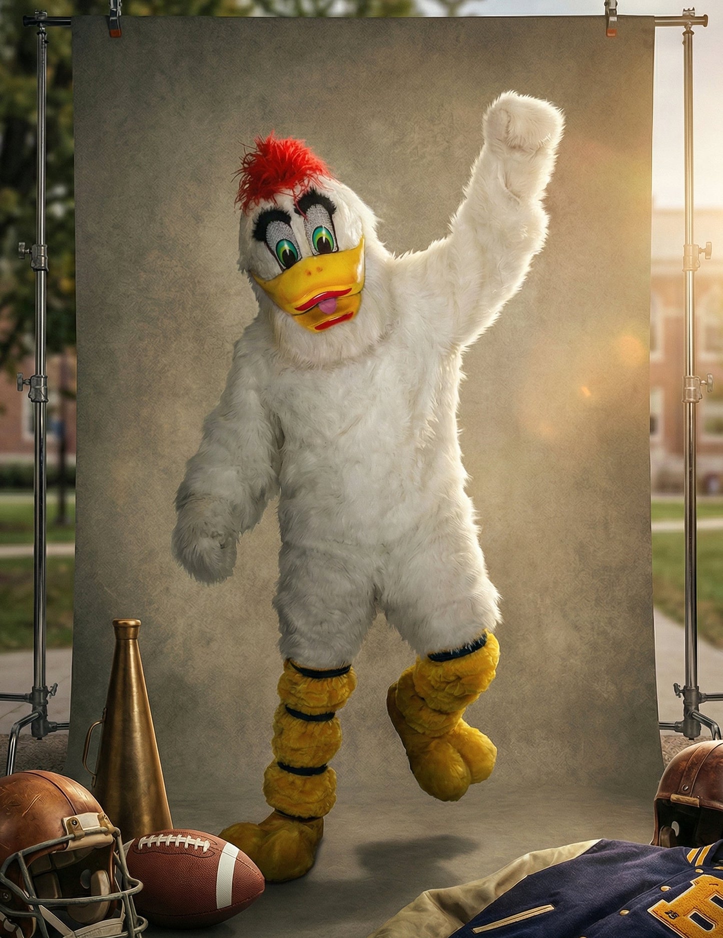 Kostým maskota bílé kachny pro dospělé