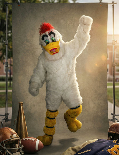 Kostým maskota bílé kachny pro dospělé