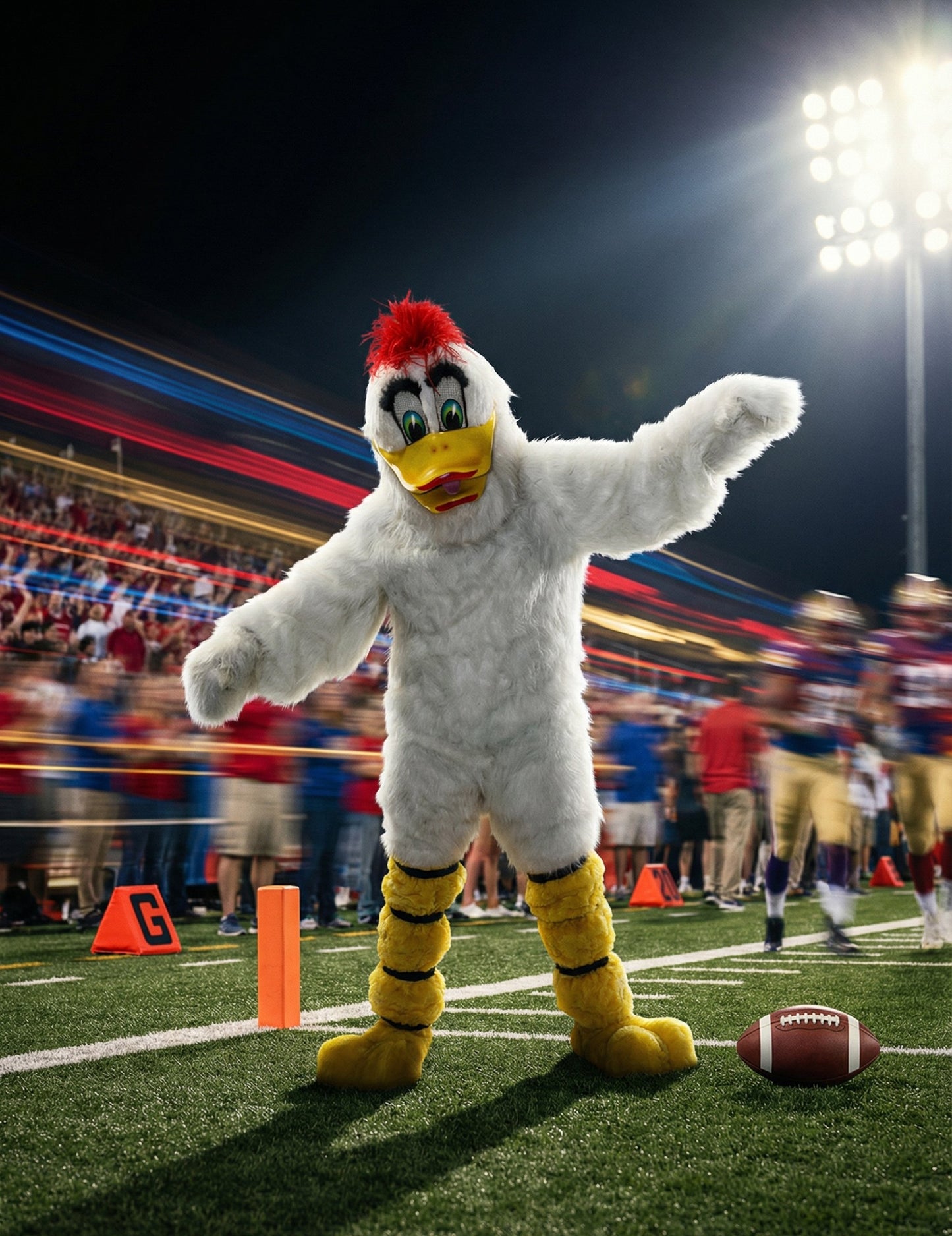 Kostým maskota bílé kachny pro dospělé