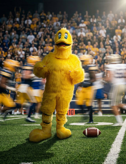 Kostým maskota žluté kachny pro dospělé