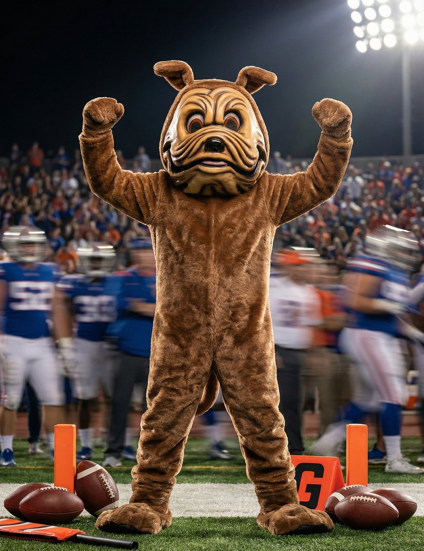 Kostým maskota hnědého psa pro dospělé