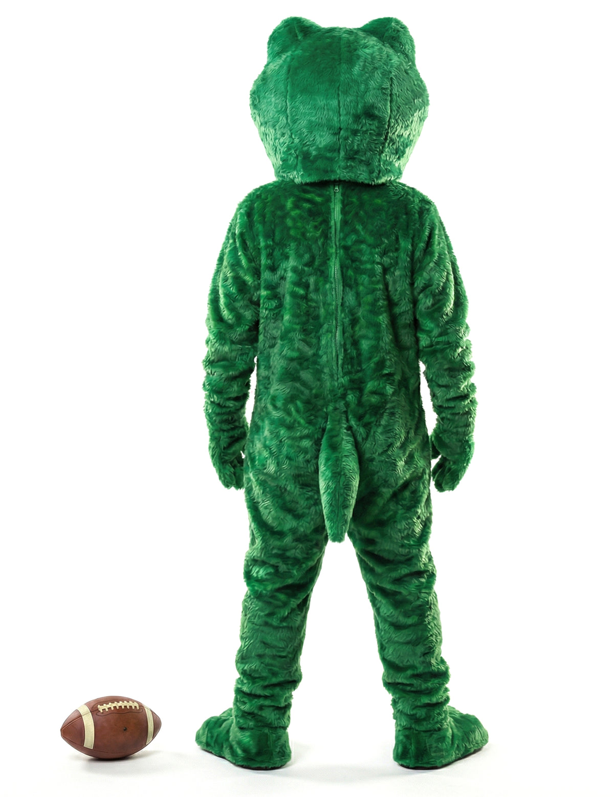 Déguisement mascotte grenouille pour adulte vert vue de dos