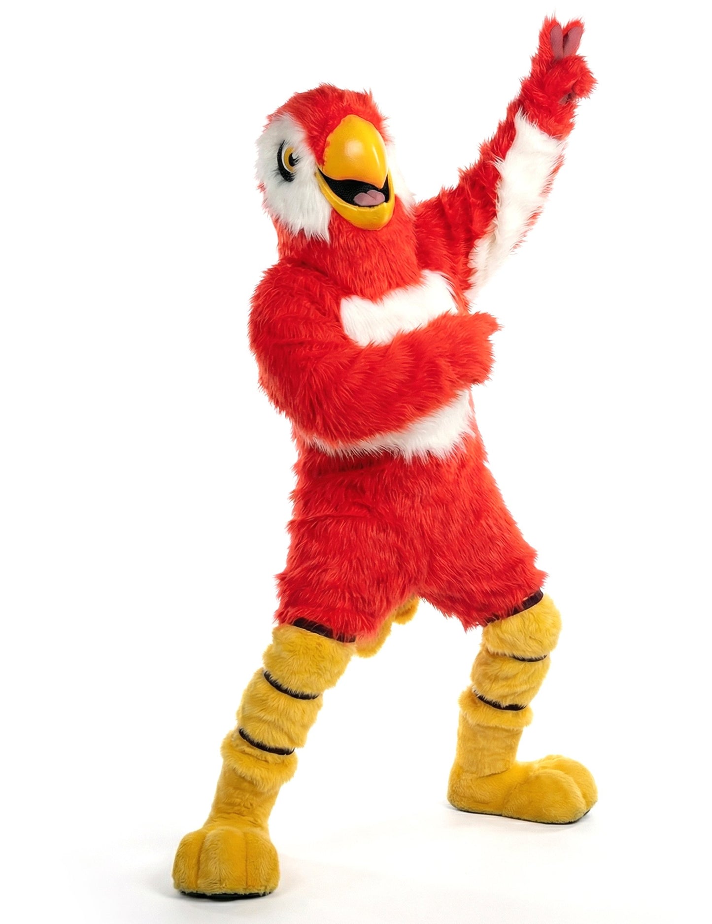 Kostým maskota červeného papouška pro dospělé