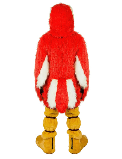 Kostým maskota červeného papouška pro dospělé