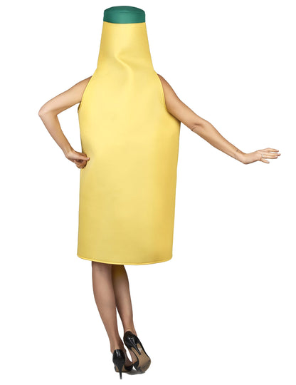 Vue de dos du déguisement de mayonnaise pour adulte