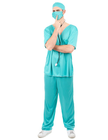 Arztkostüm für Herren blau