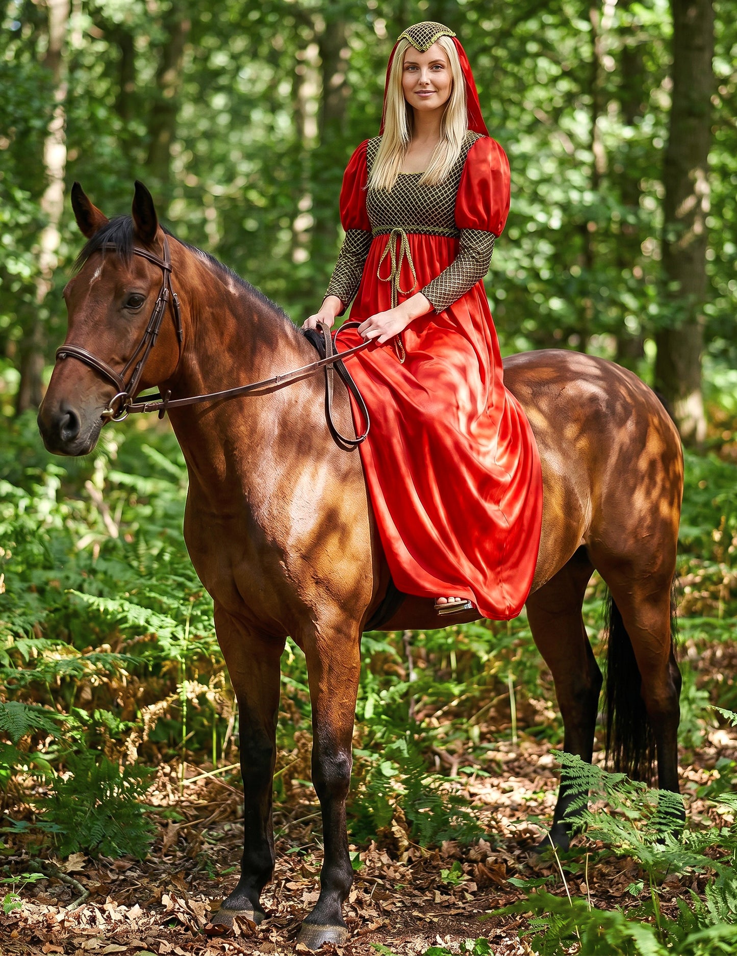 Mittelalterliches Prinzessinnenkostüm für Damen