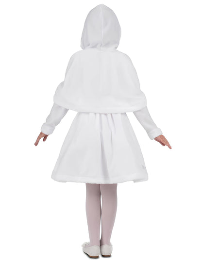 Bílý kostým Santa Clause pro dívky