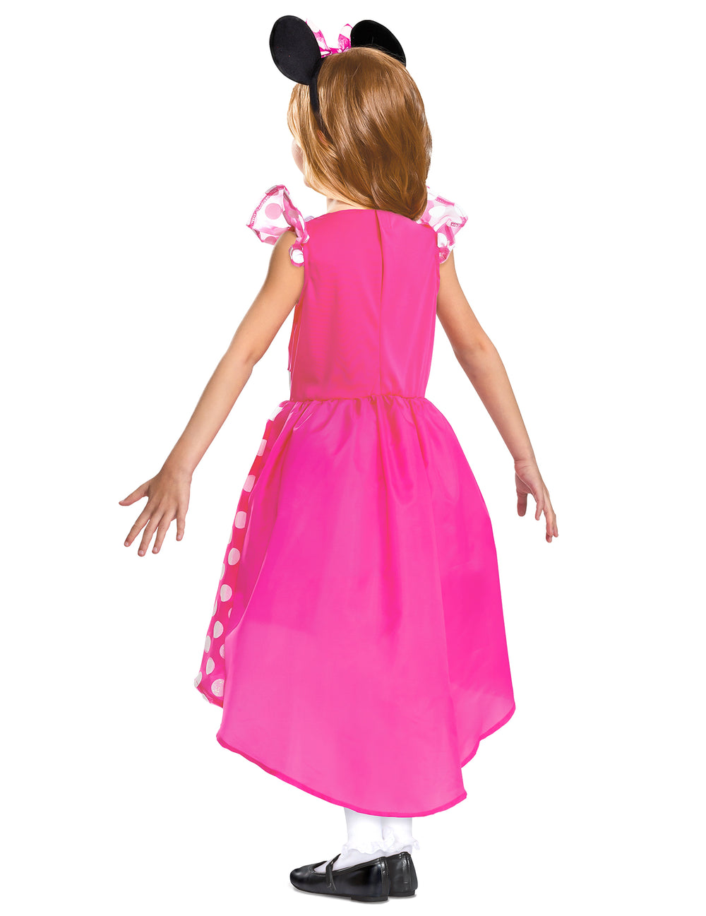 Vue de dos de la robe du déguisement Minnie™ rose classique