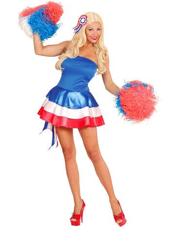 Kostým trikolora fanouška Francie pro ženy 