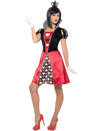 Slečno Queen Costume for Women's Heart Cards