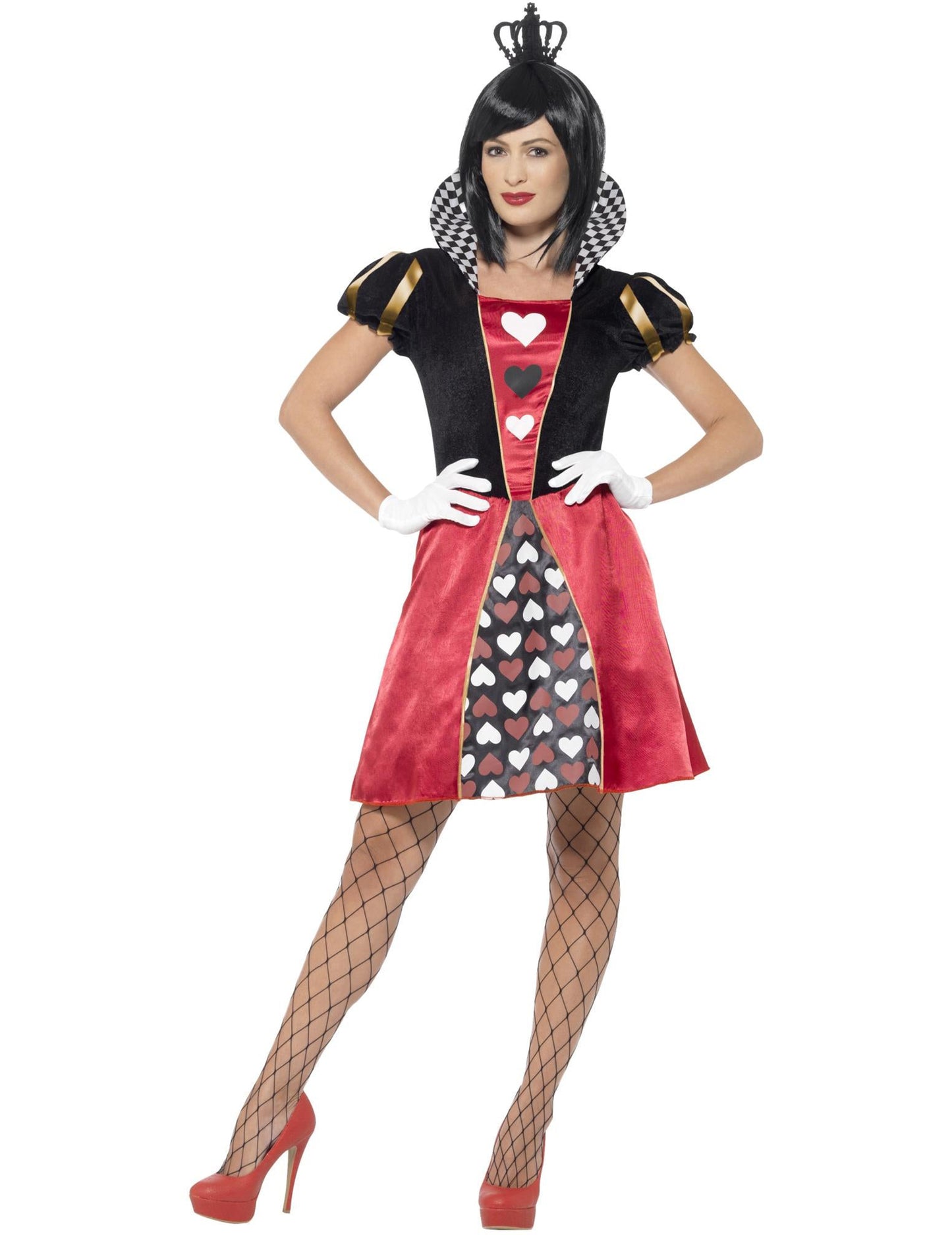 Slečno Queen Costume for Women's Heart Cards