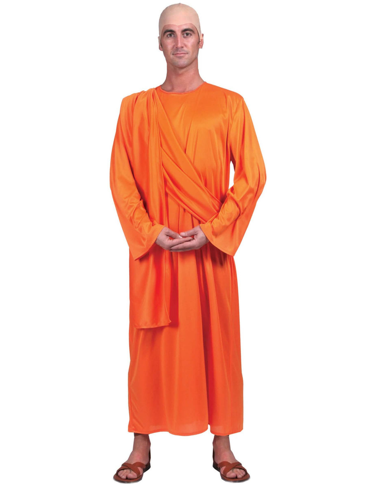 Buddhistický kostým mnicha pro dospělého oranžová