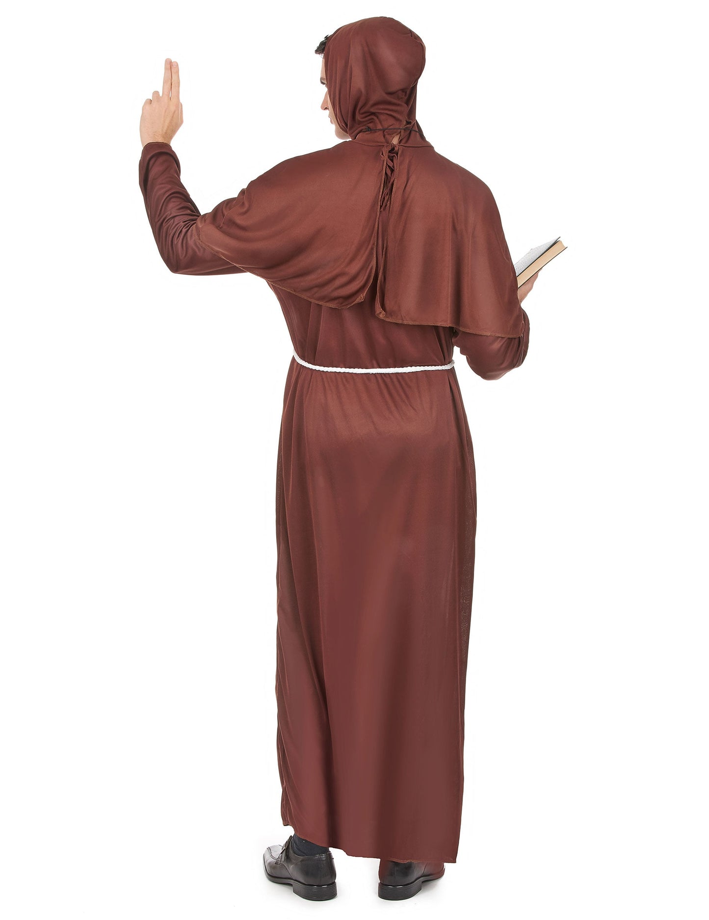 Vue de dos du déguisement de moine pour homme