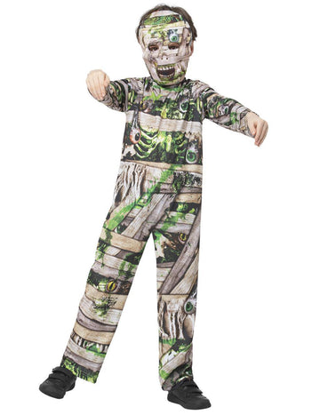 Dětský kostým zelené zombie mumie