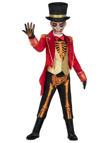 Chlapecký kostým kostlivce - vedoucího ceremoniálu
