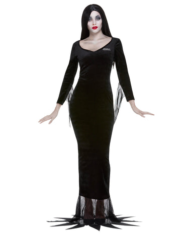 Morticia Lizenzkostüm für Damen Addams Family™ schwarz