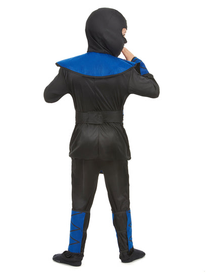 Vue de dos du déguisement ninja pour garçon