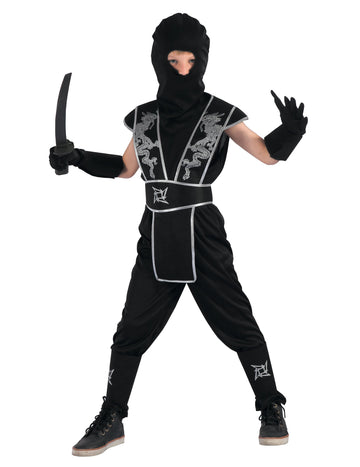Chlapecký kostým ninjy hvězdy Shuriken
