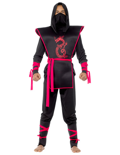 Přestrojení černé a červené ninja
