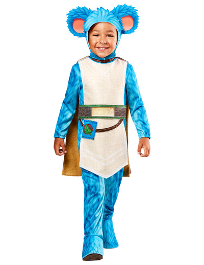 Déguisement Nubs Young Jedi Star Wars pour enfant bleu et beige avec cape