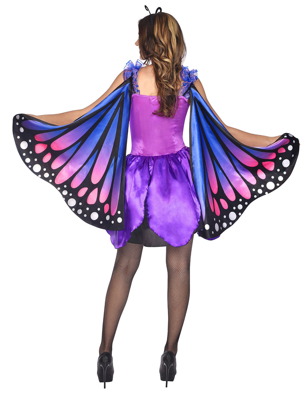 Vue de dos du déguisement Papillon Mystérieux