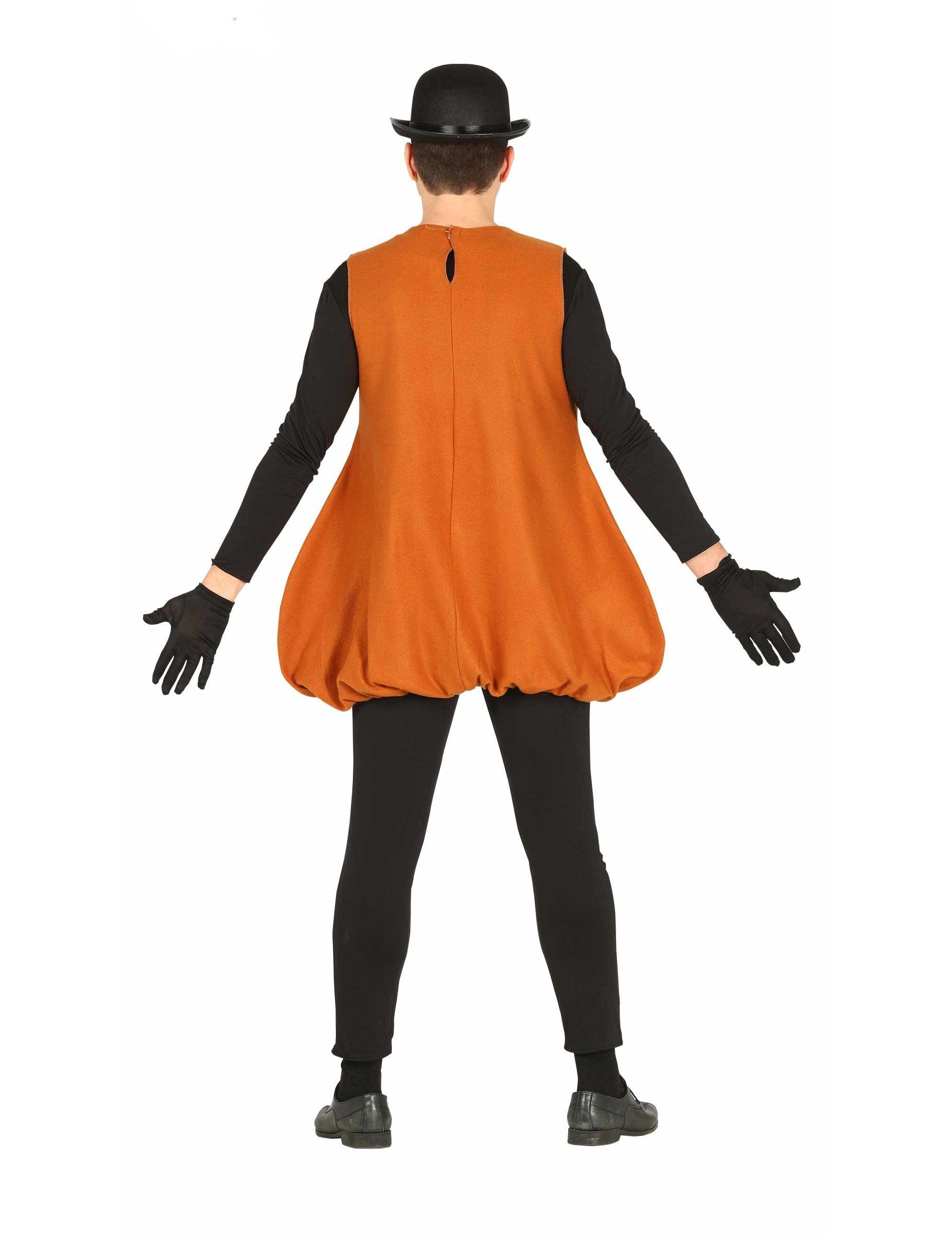 Vue de dos du déguisement patate personnalisable pour adulte