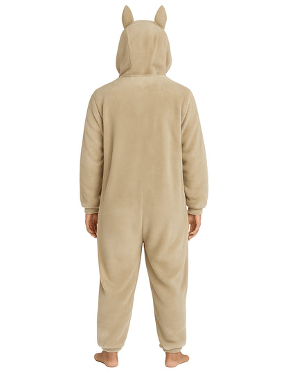 Kostým plyšového béžového monstra pro ženy 