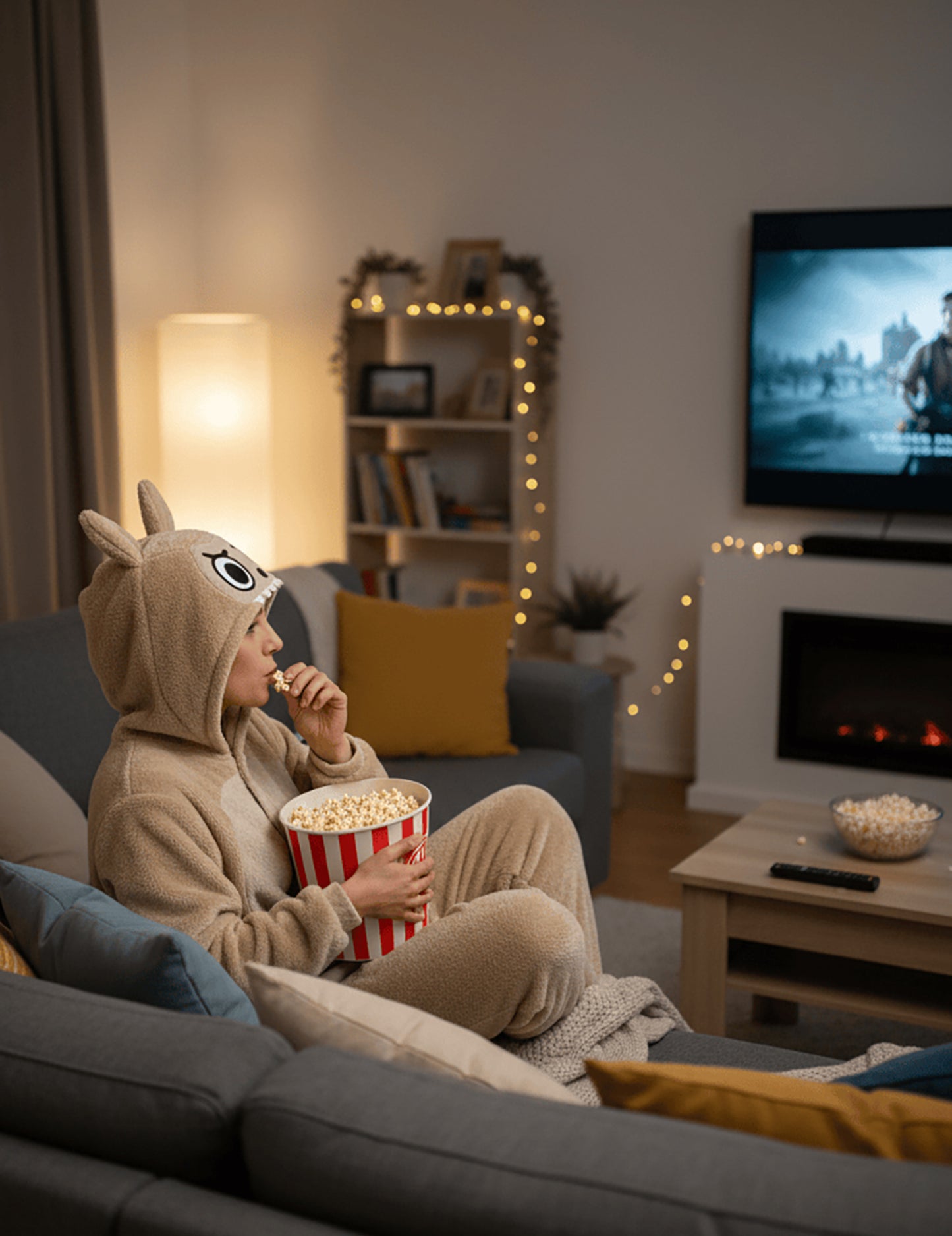 Kostým plyšového béžového monstra pro ženy 