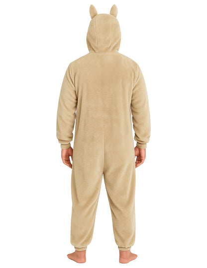 Kostým plyšového béžového monstra pro muže 