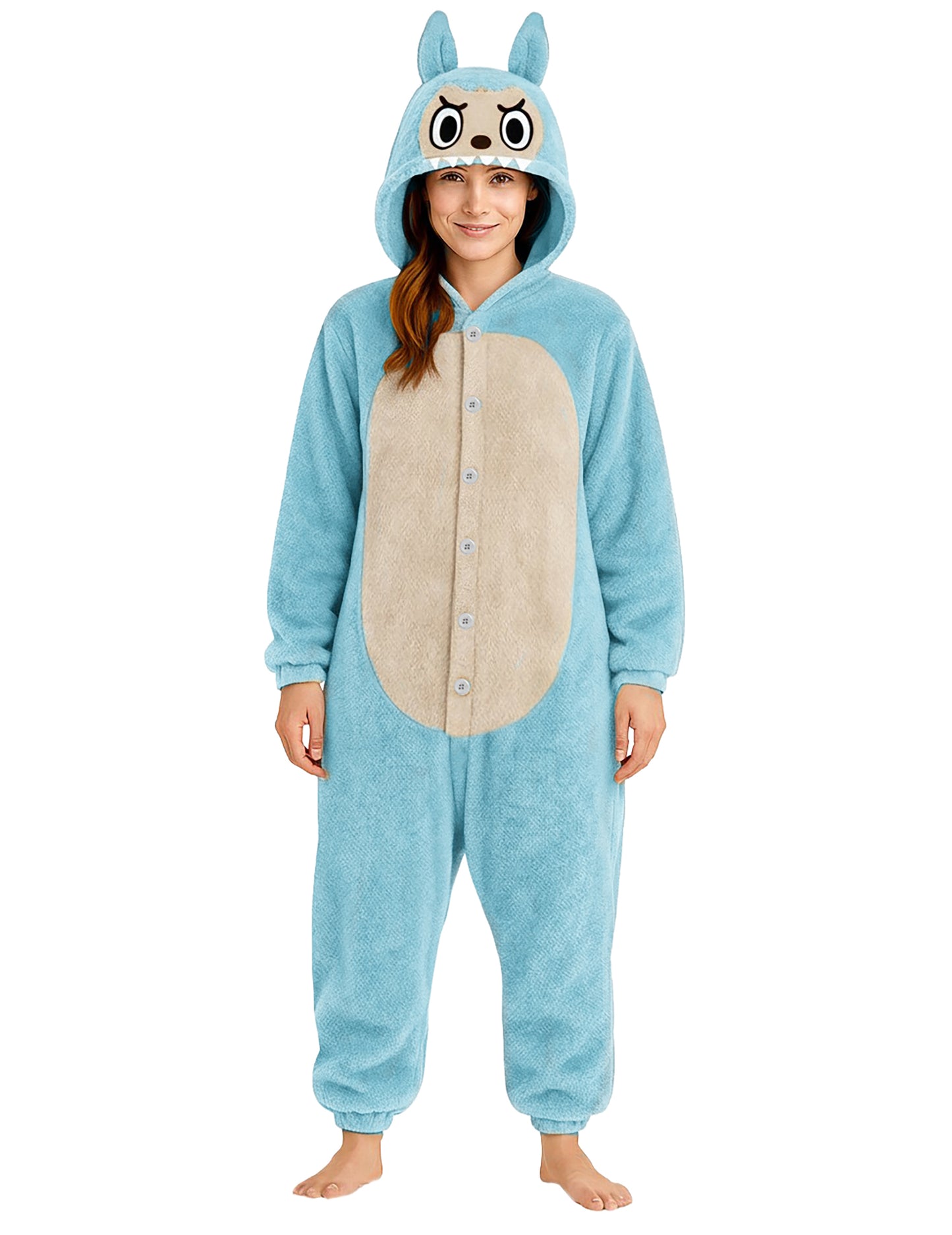 Kostým plyšového modrého monstra pro ženy 