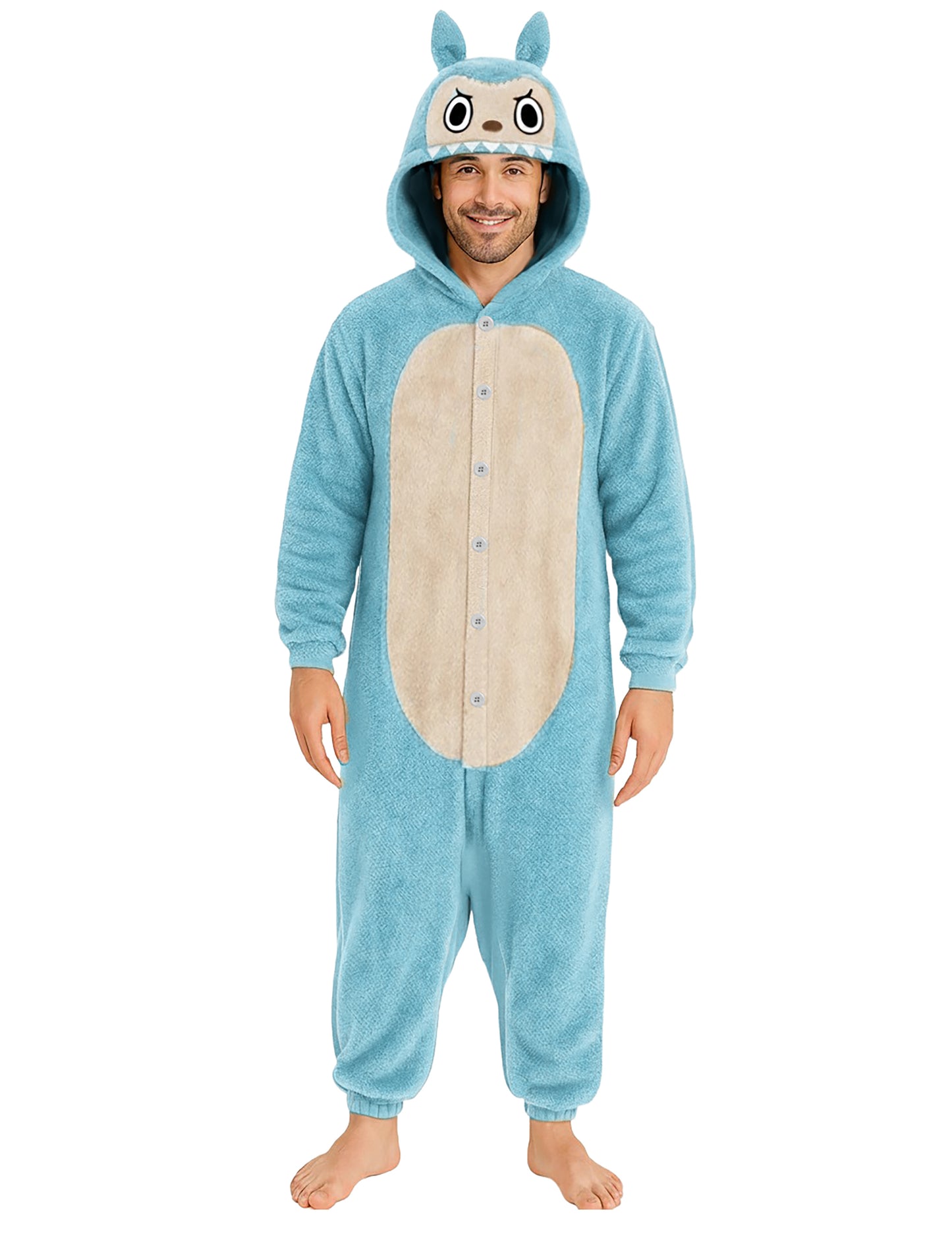 Kostým plyšového modrého monstra pro muže 