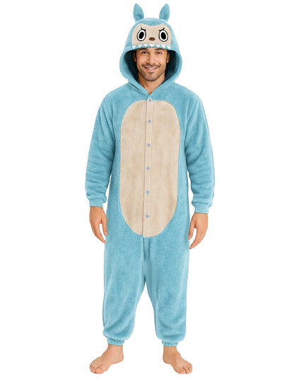 Kostým plyšového modrého monstra pro muže 